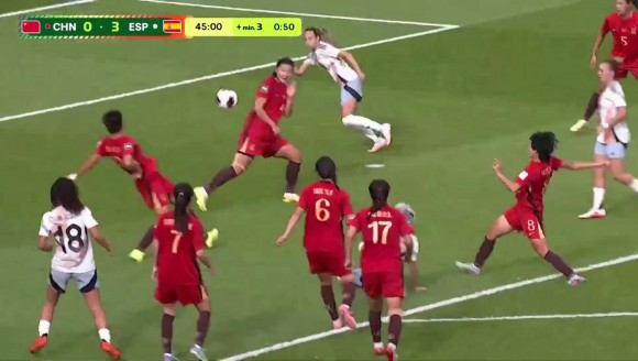 【集锦】小组第三出线！中国U20女足1-3西班牙U20女足